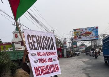 Dari Lampung Tengah, Aksi Mandiri Gaungkan Kepedulian terhadap Rakyat Palestina