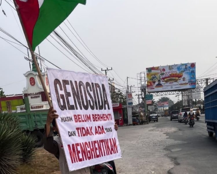 Dari Lampung Tengah, Aksi Mandiri Gaungkan Kepedulian terhadap Rakyat Palestina