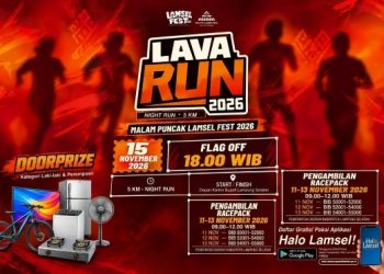 Catat! Ini Jadwal Pendaftaran dan Pengambilan Jersey Lava Run 2026 Lampung Selatan