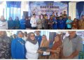 Lanal Lampung Turun ke Pesisir Kota Agung, Bagikan 50 Jaket Pelampung dan Gelar Aksi Bersih Pantai